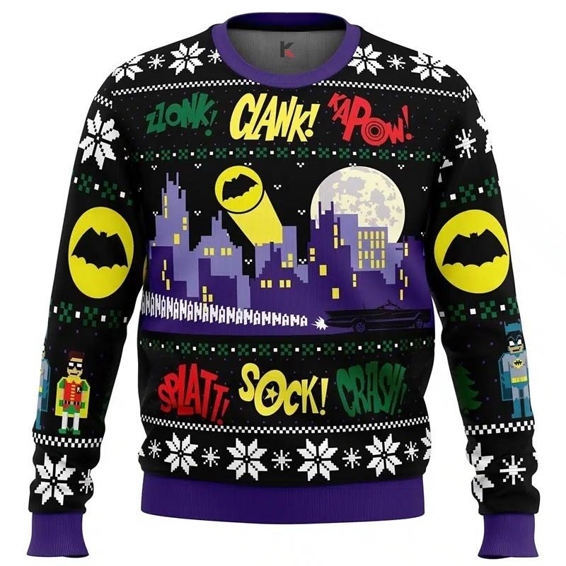 Dc Comics Batman Holiday Sweater For Fans - Fun Festive Design For Christmas Celebrations