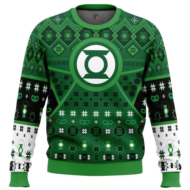 Green Lantern Holiday Sweater For Fans - Dc Comics Christmas Apparel With Unique Design
