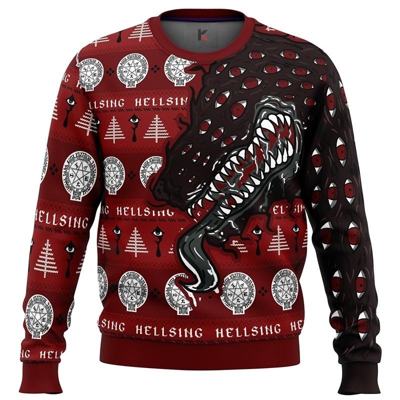Alucard Restraint Release Hellsing Christmas Sweater - Cozy Knitwear For Anime Enthusiasts
