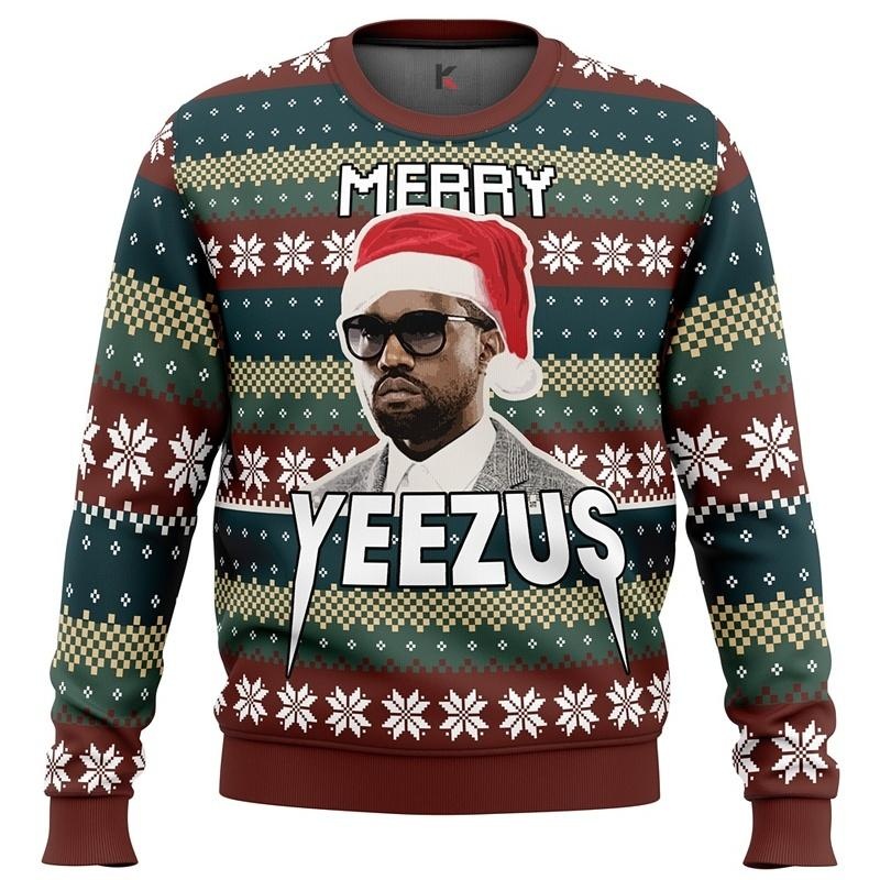 Yeezus Kanye West Holiday Sweater Quirky Christmas Apparel For Fans