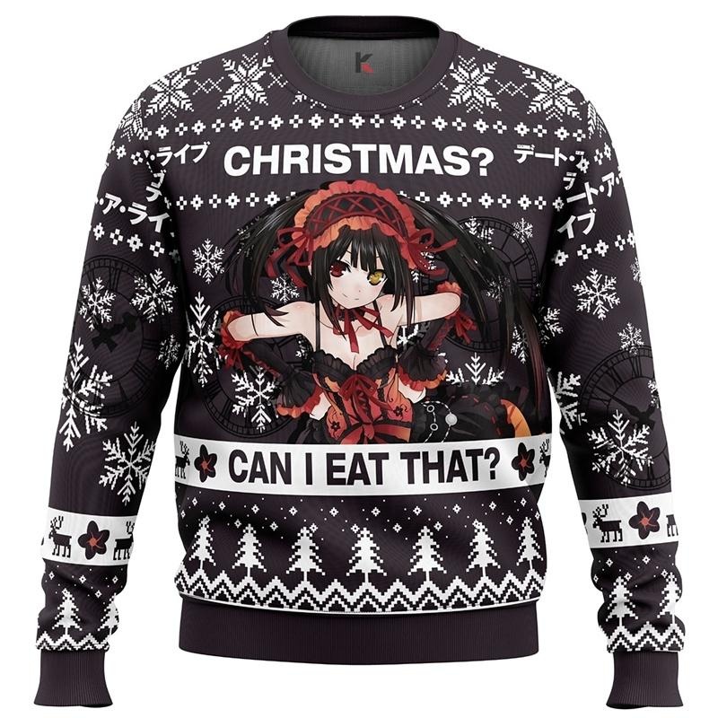 Can I Eat That Ugly Sweater - Quirky Christmas Apparel For Holiday Parties And Gatherings