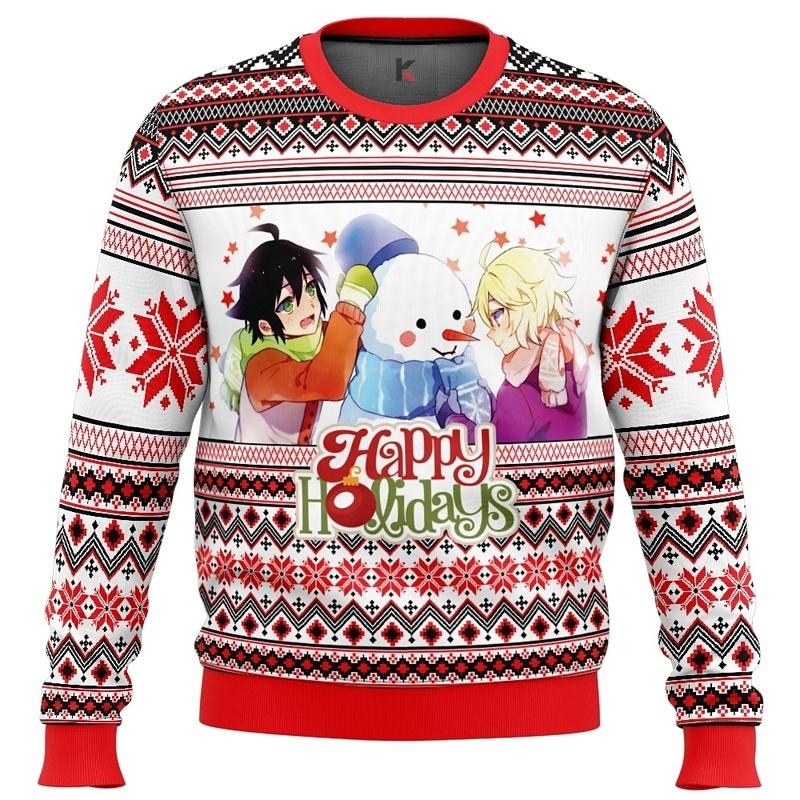 Seraph Of The End Christmas Sweater - Cozy Holiday Apparel For Anime Fans